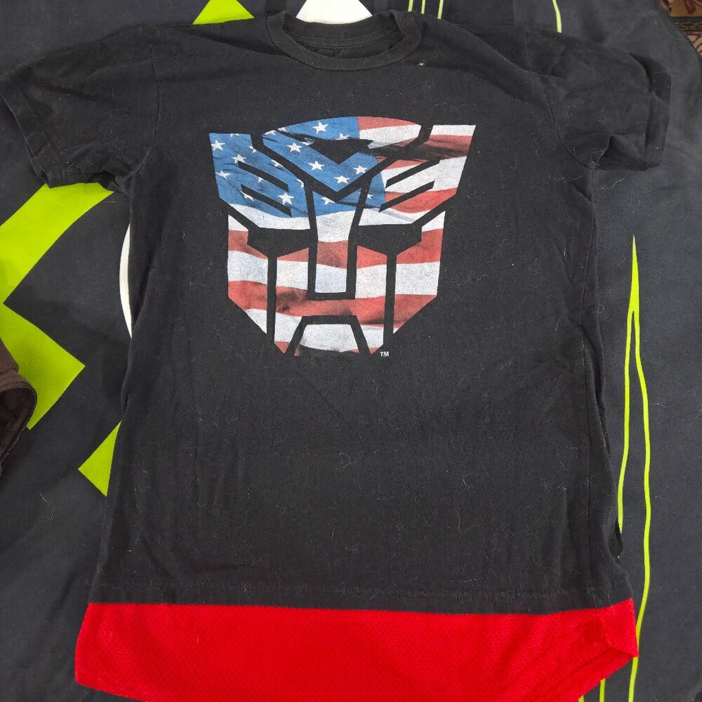 Transformers shirt with mesh bottom